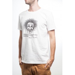 Pánské tričko Einstein bílé